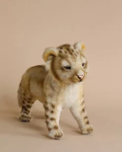 Lion Cub Standing Stuffed Animal>Hansa Outlet
