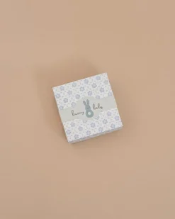 Bunny Rattle & Burb Cloth Set - Mint><noscript><img width=