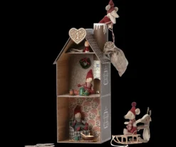 Cardboard Two-Story Gingerbread House><noscript><img width=