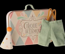 Clown Clothes In Suitcase, Little Brother Mouse>Maileg Sale