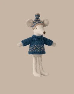 Extra Clothing: Knitted Sweater And Hat for Dad Mouse>Maileg Hot