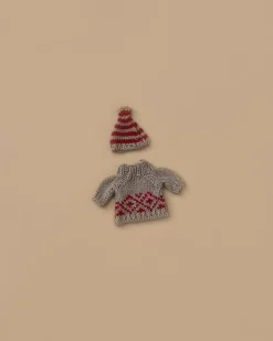 Knitted sweater and Hat for Mom Mouse>Maileg Best