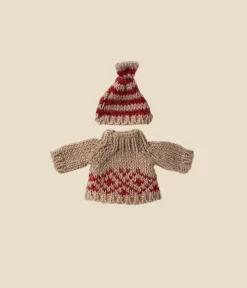 Knitted sweater and Hat for Mom Mouse>Maileg Best