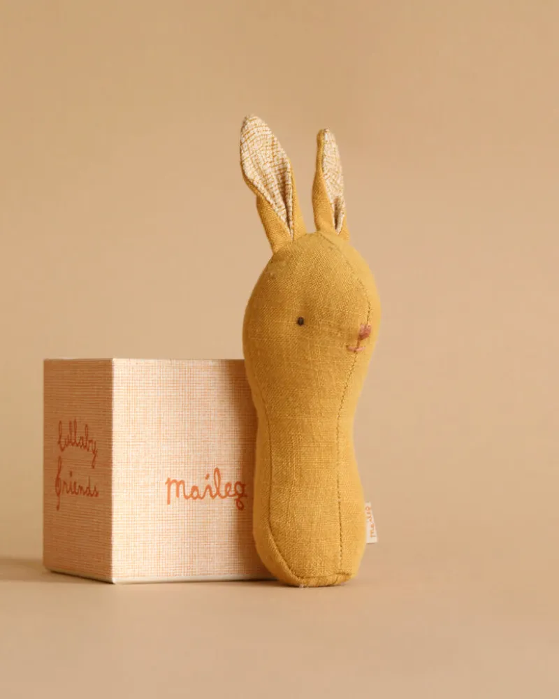 Lullaby Friend Rattles, Bunny - Dusty Yellow>Maileg Discount