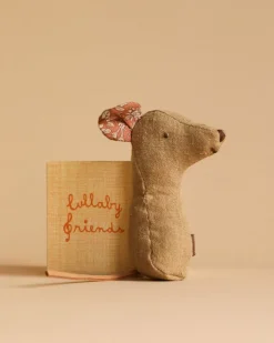 Lullaby Friend Rattles, Mouse Rattle - Light Umber>Maileg Hot