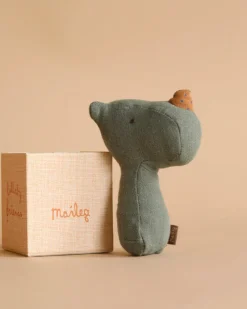 Lullaby Friend Rattles, Rhino - Pine>Maileg Hot