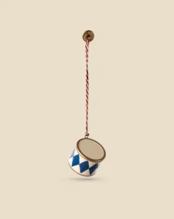Metal Ornament, Small Drum - Dark Blue>Maileg Online