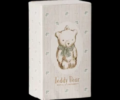 Metal Ornament, Teddy Bear - Off White/Blue>Maileg Online
