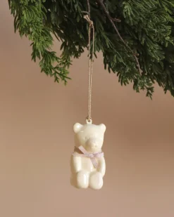 Metal Ornament, Teddy Bear - Off White/Rose>Maileg Outlet