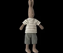 Rabbit Size 2, Brown - Striped Blouse and Pants>Maileg Hot