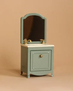 Sink Dresser With Mirror, Mouse - Mint>Maileg Outlet
