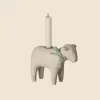 Wooden Candle holder - Mint Lamb>Maileg Outlet