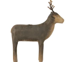 Wooden Reindeer Candle Holder><noscript><img width=