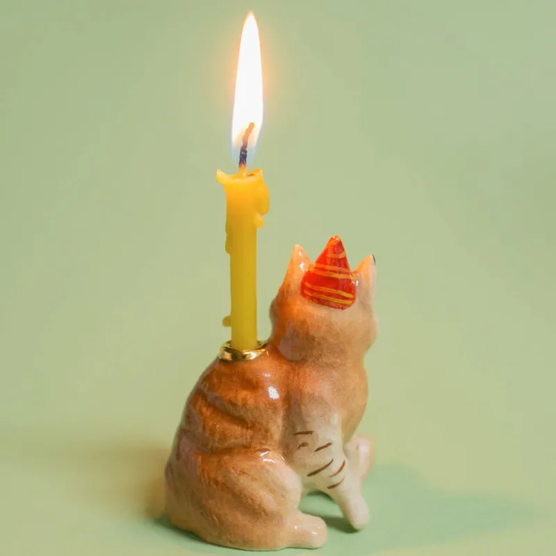 Maine Coon Cat Cake Topper>Camp Hollow Porcelain Animal Treasures Fashion