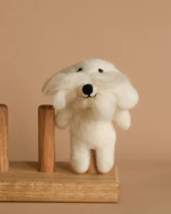 Maltese Dog Finger Puppet>Deer Harbour Design Clearance