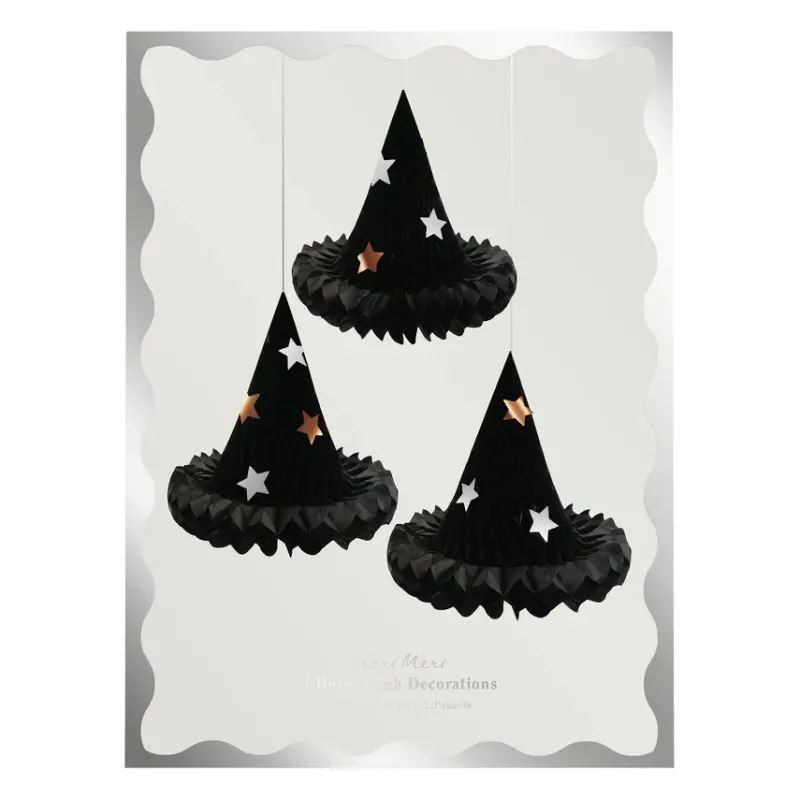 Honeycomb Witch Hat Decorations - Final Sale>Meri Meri Discount