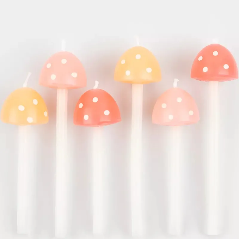 Mushroom Birthday Candles>Meri Meri Online