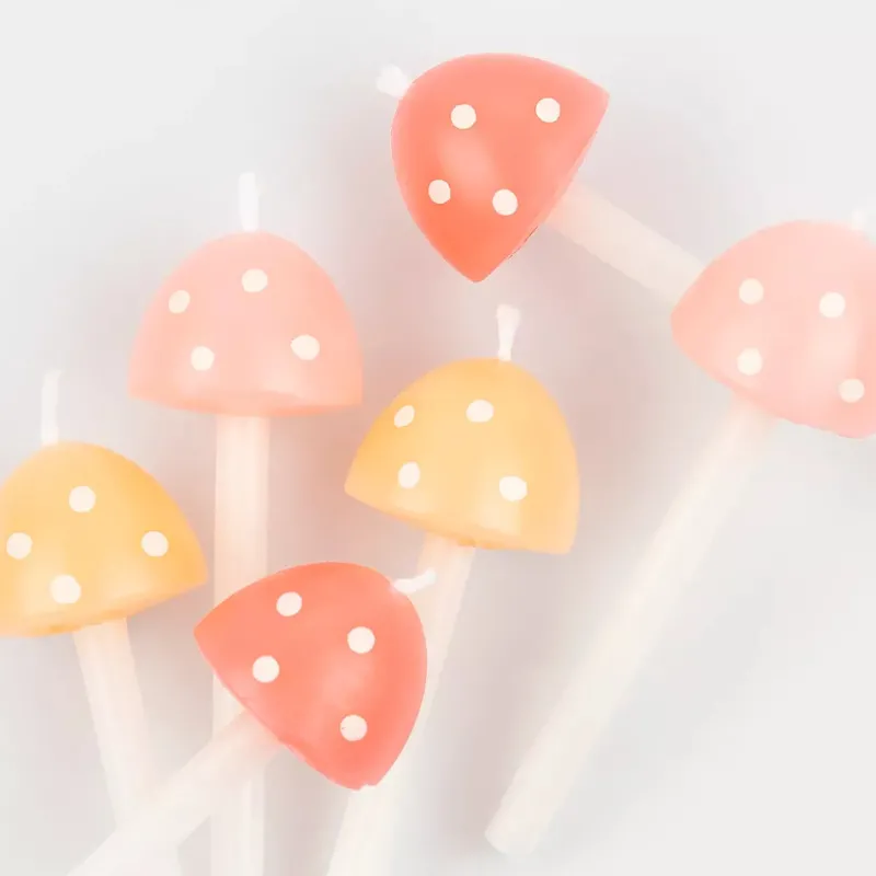 Mushroom Birthday Candles>Meri Meri Online
