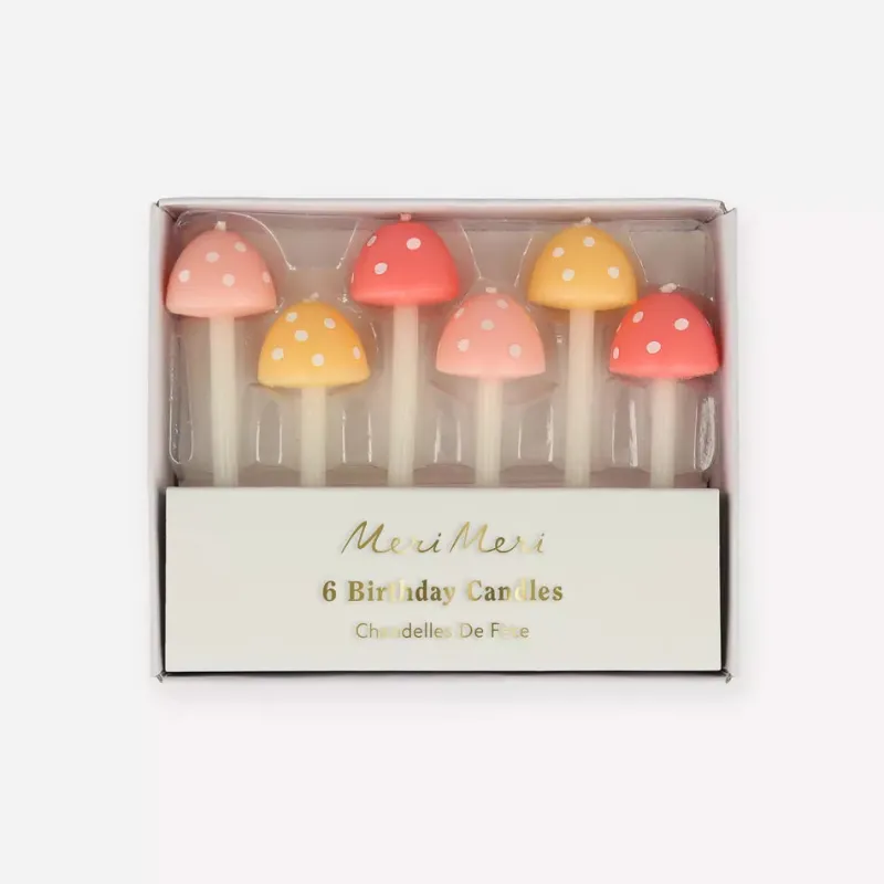 Mushroom Birthday Candles>Meri Meri Online