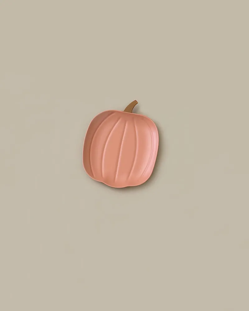 Reusable Bamboo Pumpkin Plate>Meri Meri Hot