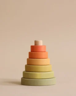 Mini Wooden Pyramid Stacker - Flower Meadow>SABO concept Online