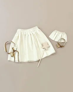 | Little Fairy Costume In Linen Ecru For Child and Doll>Minikane Sale