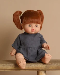 Baby Doll With Sleeping Eyes (13") - Raphaelle With Dress>Minikane Fashion