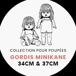 Doll Clothing | Emile & Ida, Emilia Dress in Soft Terrycloth - Flower><noscript><img width=