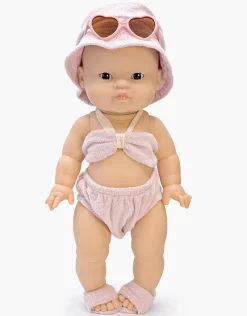 Doll Clothing | Emile & Ida, Ursula 3-piece Swimsuit in Terrycloth - Petal><noscript><img width=