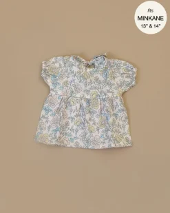 Doll Clothing | Faustine Dress With Balloon Sleeves - Célia>Minikane New