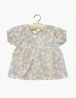 Doll Clothing | Faustine Dress With Balloon Sleeves - Célia>Minikane New