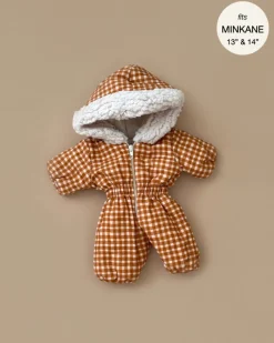 Doll Clothing | Gigi Vichy Ski Suit - Caramel>Minikane Discount