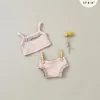 Doll Clothing | Les P'tits Basiques, 2-Piece Set in Ribbed Cotton - Petal Pink>Minikane Discount