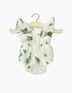 Doll Clothing | Lou Retro Romper in Cotton Gauze - Mistletoe>Minikane Discount