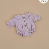 Doll Clothing | Leonore Ruffled Romper in Cotton Gauze - Petal>Minikane Discount
