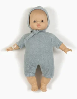 Doll Clothing | Élie Knit Bonnet - Blue><noscript><img width=