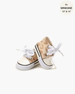 Doll Shoes | Converse Style Feline Print Sneakers>Minikane Best