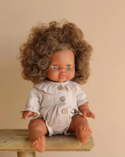 Sitting Doll (13") - Charlie With Clothing>Minikane New
