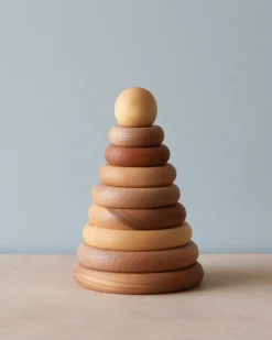 Natural Wooden Stacker><noscript><img width=