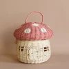 | Mushroom Basket - Pink>Olli Ella Discount