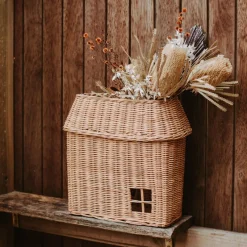 Hanging Rattan Basket Hutch><noscript><img width=