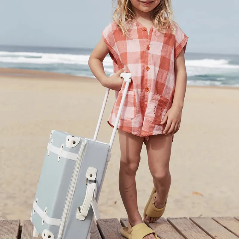 See-Ya Suitcase - Steel Blue>Olli Ella Hot