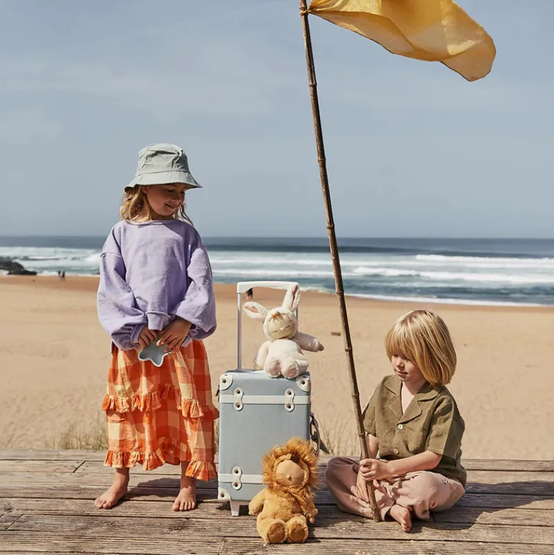 See-Ya Suitcase - Steel Blue>Olli Ella Hot