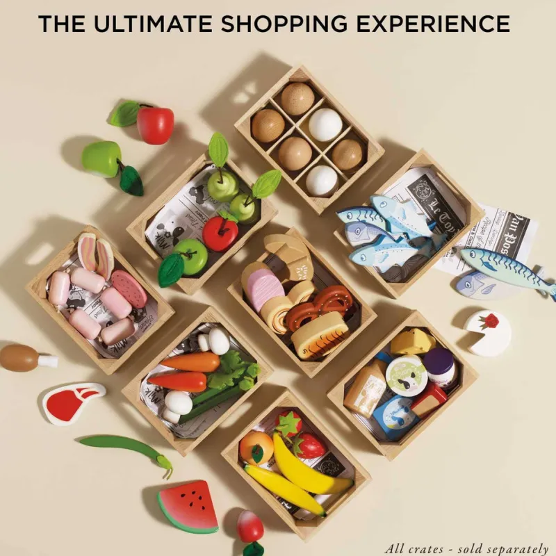 Orchard Fruits Wooden Market Crate>Le Toy Van, Inc. Outlet