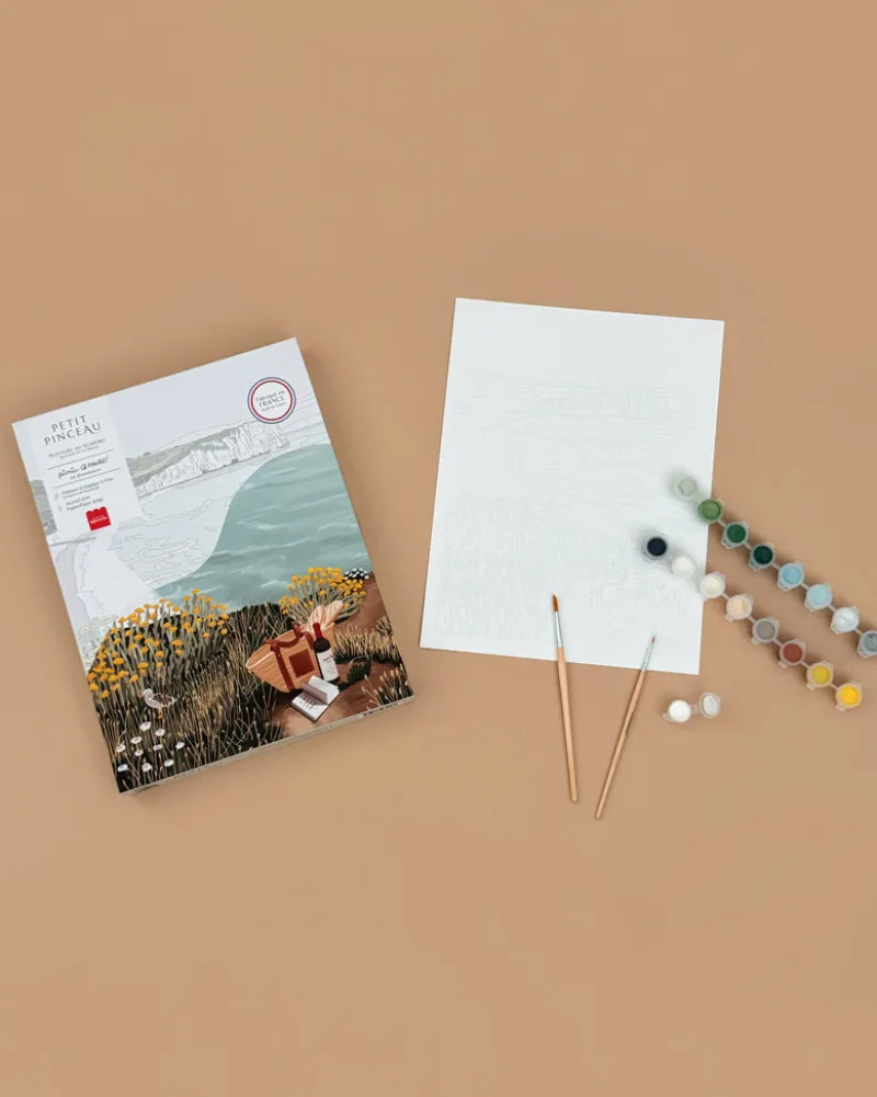 Paint By Number Kit - Picnic in Étretat by Ananya Bhandari>La Petite Épicerie Discount