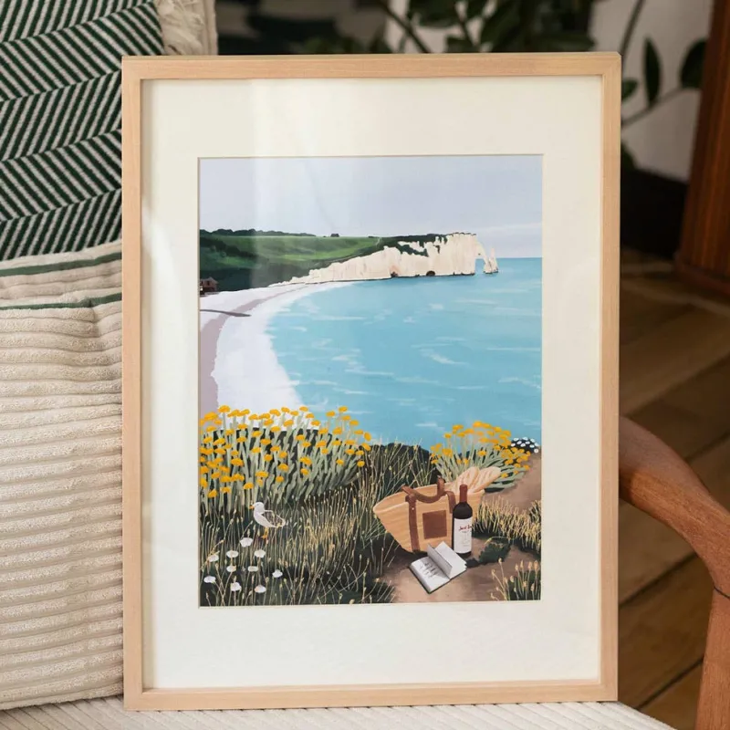 Paint By Number Kit - Picnic in Étretat by Ananya Bhandari>La Petite Épicerie Discount
