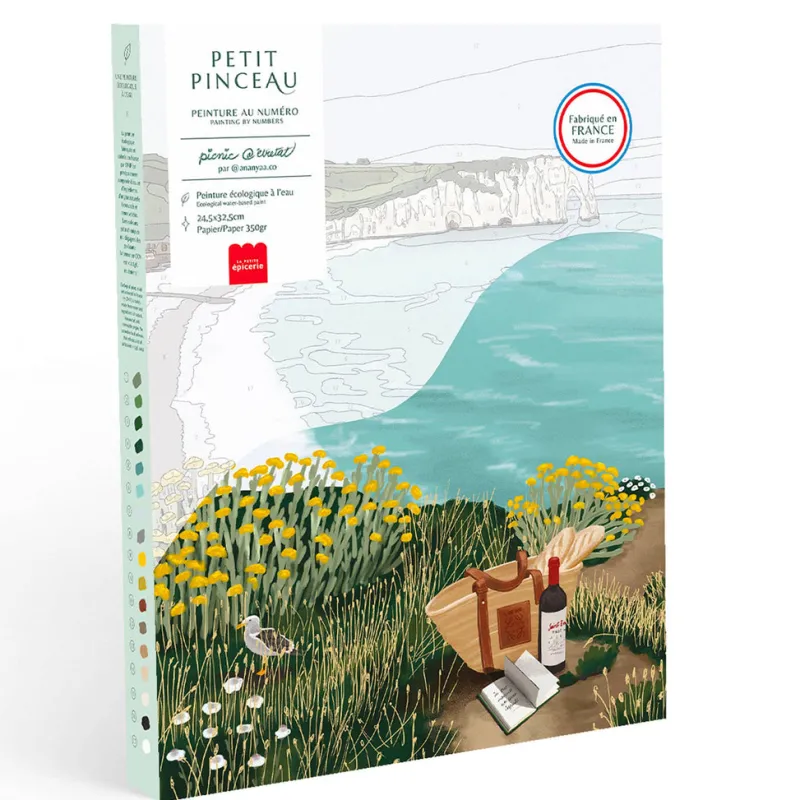 Paint By Number Kit - Picnic in Étretat by Ananya Bhandari>La Petite Épicerie Discount