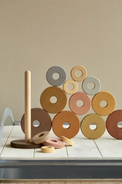 | Handmade Large Pyramid Tower Stacker - Natural><noscript><img width=