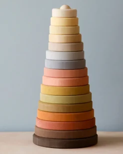 | Handmade Large Pyramid Tower Stacker - Natural>Raduga Grez Clearance