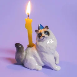 Ragdoll Cat Cake Topper>Camp Hollow Porcelain Animal Treasures Clearance
